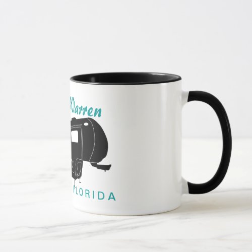 5th Wheel RV Silhouette Graphic Mug