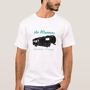 5th Wheel RV Silhouette Graphic T-Shirt