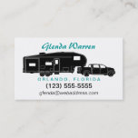 5th Wheel / Toy Hauler Silhouette Calling Card at Zazzle