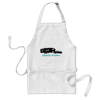 5th Wheel / Toy Hauler Silhouette Graphic Adult Apron
