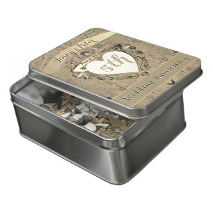 5th Wood (Image)Wedding Anniversary Jigsaw Puzzle