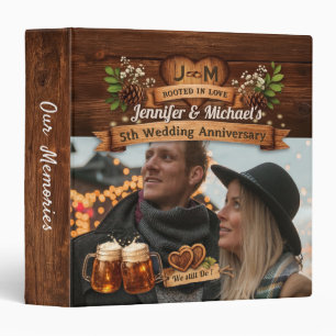 5th Wood Wedding Anniversary We Still Do Photo 3 Ring Binder