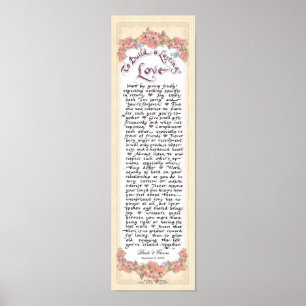 5x16.5 P240 To Build a Lasting Love Original Poem Poster