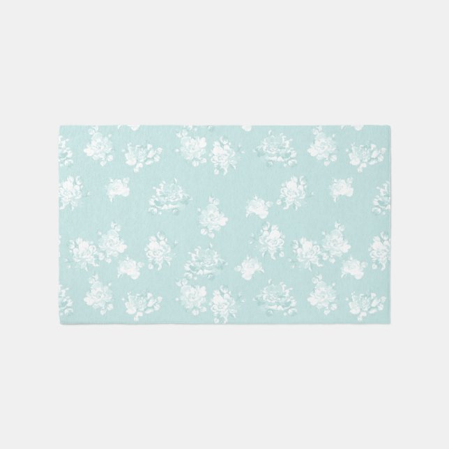 5x3 outdoor rug Cecily scattered seaglass (Front)