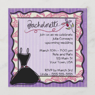 5x5 Bachelorette Party Invitation
