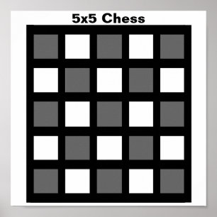 5x5 - Chess TAG Grid (1-1/4" fridge magnets) Poster
