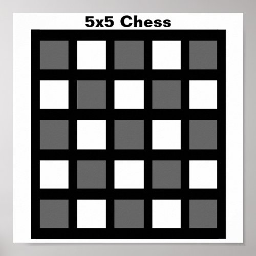 5x5 _ Chess TAG Grid 1_14 fridge magnets Poster