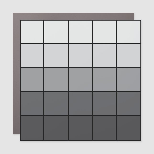 5x5 Greydient Magnetic Gridpack Car Magnet (Front)