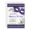 5x5 Purple Masquerade Mask 16 Birthday Invitation