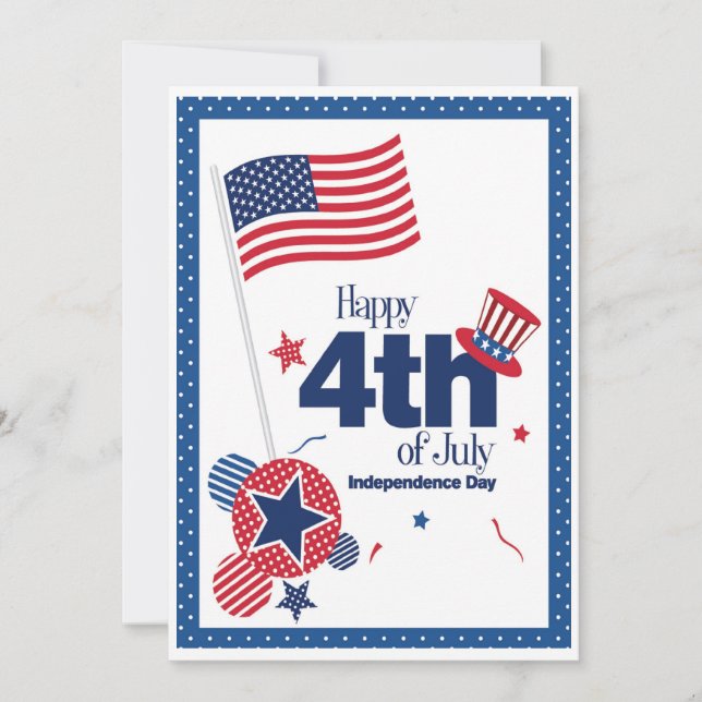 5x7 4th of July Party Invitation (Front)