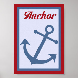 5X7 Anchor Nautical Wall Art