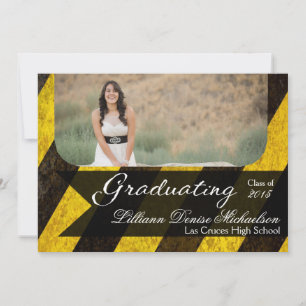 5x7 Bio Hazard Crime Scene Tap Senior Announcement