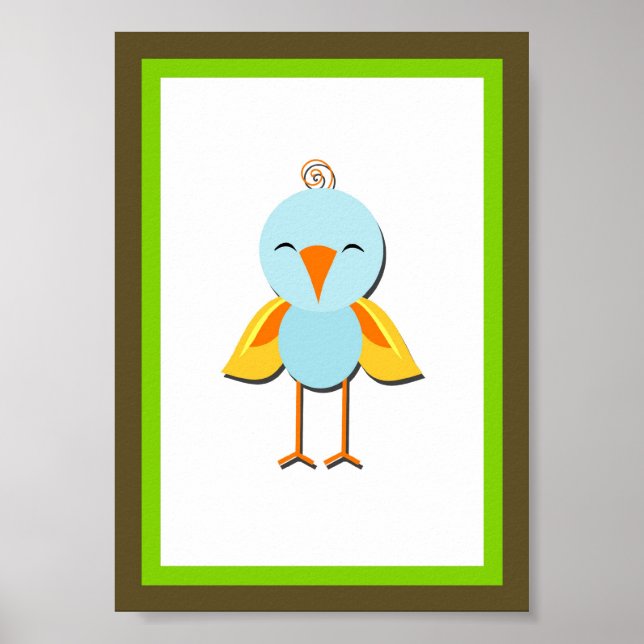5X7 Bird Jungle Animal Wall Art (Front)