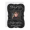 5x7 Black Swirl Photo Graduation Invitation
