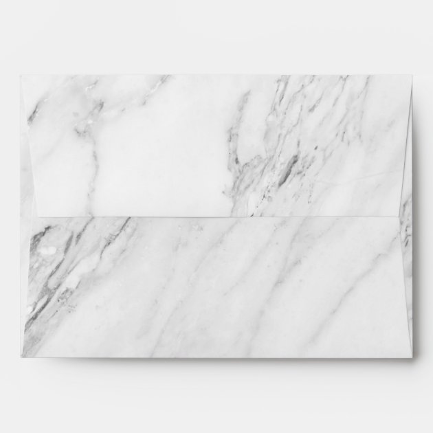 5x7 Black White Marble Stone Texture Envelope