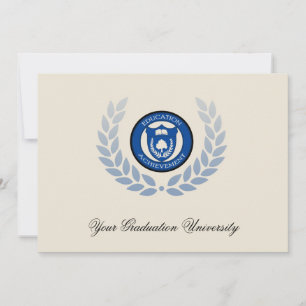 5x7 Blue Crest College Graduation Announcements