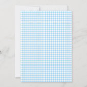 5x7 Blue Gingham Trivia Shower Game (Back)