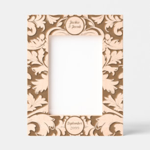 5x7 Bold Botanical Leaves with Custom Text Engraved Frames