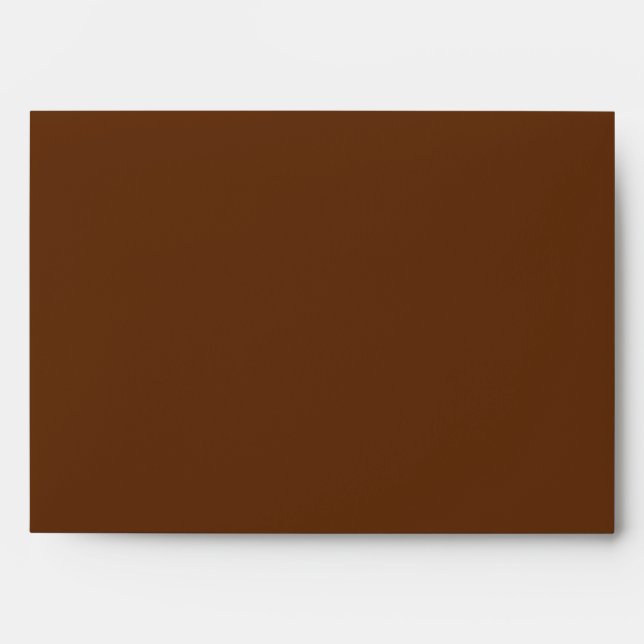5x7 Brown Outside Olive Green Inside Envelope (Front)