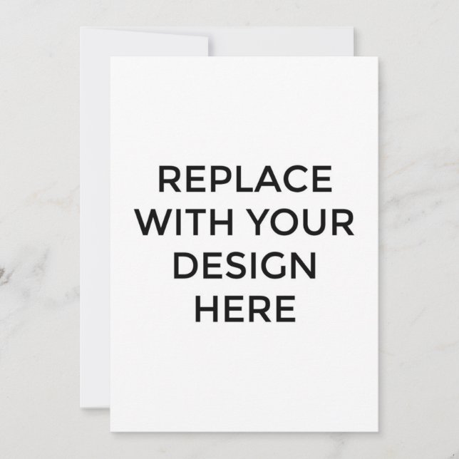 5x7" Card without Back Design Printing (Front)