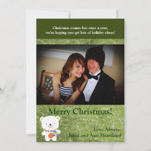 5x7 Christmas Polar Bear Invitation