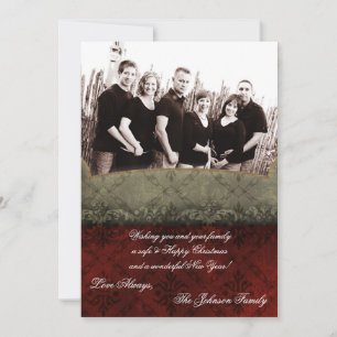 5x7 Christmas XMAS Happy Holiday PHOTO Card