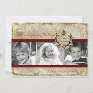 5x7 Christmas XMAS Happy Holiday PHOTO Card