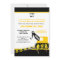 5x7 Construction Boy Shower Invitation