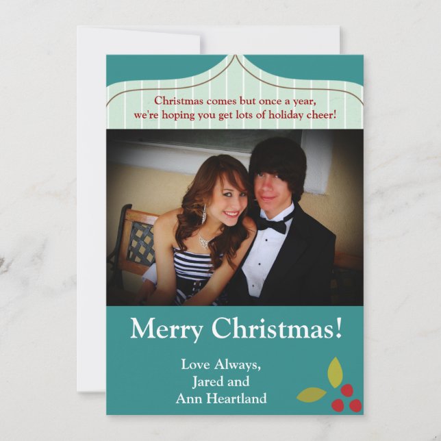 5x7 Cranberry Christmas Invitation (Front)