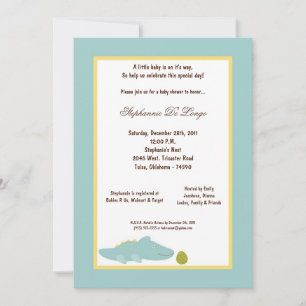 5x7 Dinosaur Baby Shower Invitation