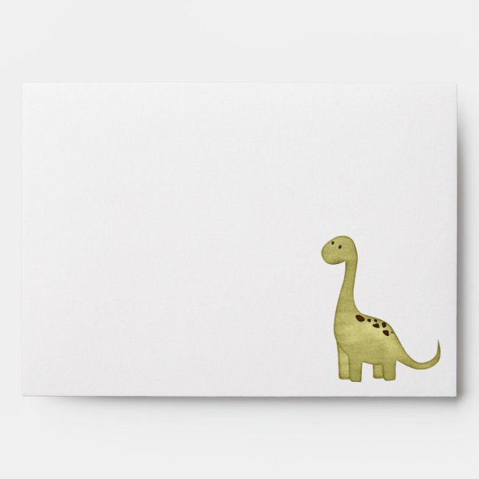 5x7 dinosaur envelope fun cute sweet cool party