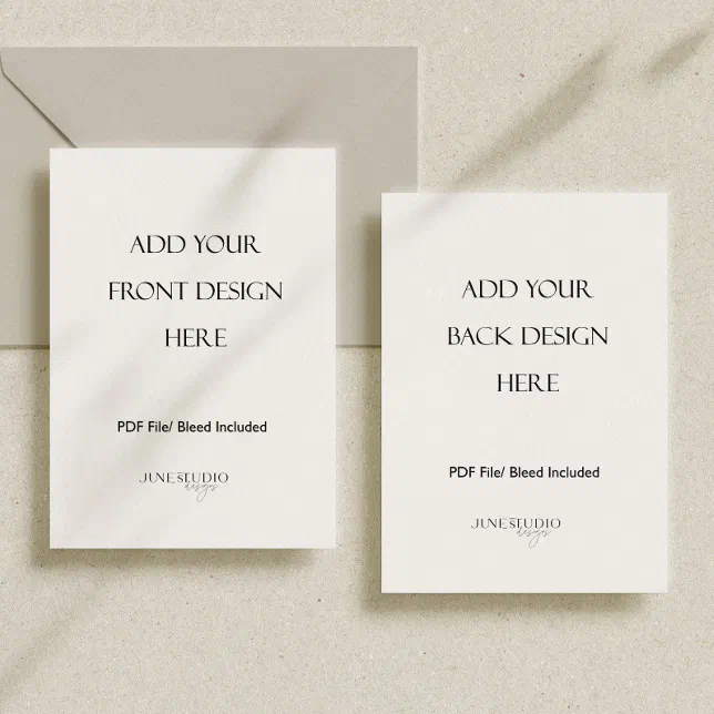 5x7" Double Sided Card Printing | Zazzle