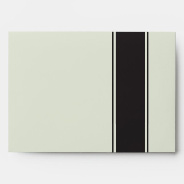 5x7 Envelope Black Tie Affair Filigree Scroll (Front)