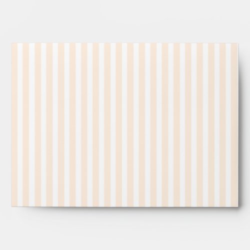 5x7  Envelope Option 1 Love Birds Peach Stripes