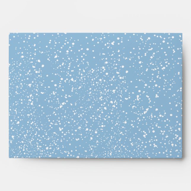 5x7  Envelope Option 1 Winter Blue Christmas (Front)