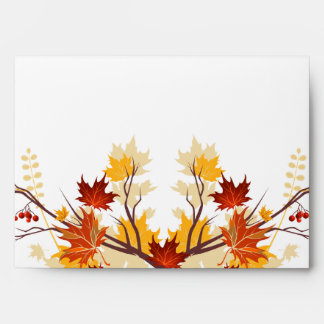 5x7 Envelope Option 2 Autumn Branch Leaves