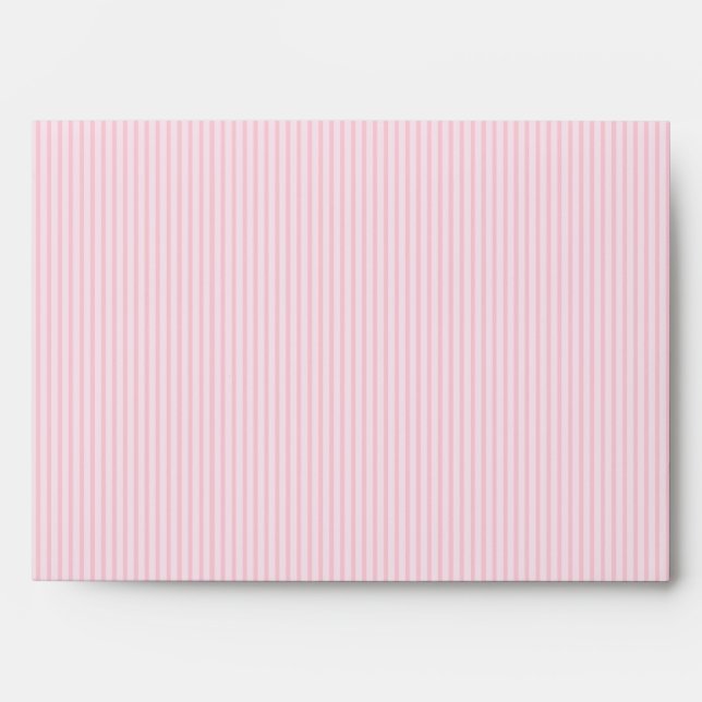 5x7  Envelope Option 2 Birdcage/Pink Stripes cage (Front)