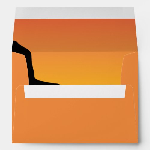 5x7  Envelope Option 2 Desert Mountain Sunset Red