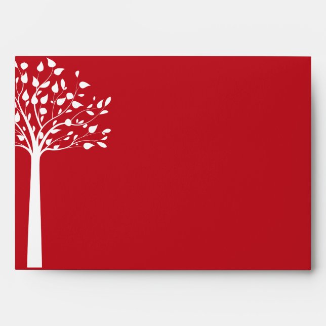 5x7  Envelope Option 2 Winter Gray/Red Tree (Front)