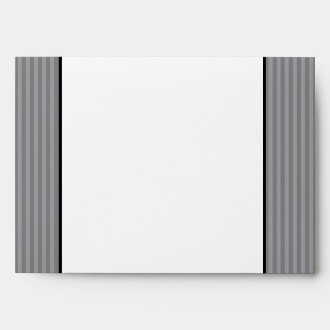 5x7  Envelope Option 3 Black Olives Gray Stripes (Front)