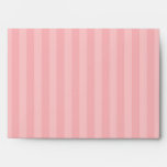5x7  Envelope Option 3 Love Birds Pink Stripes/dot at Zazzle