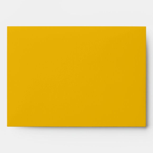 5x7  Envelope Option 3 Mustard Yellow Poppy Flower (Front)