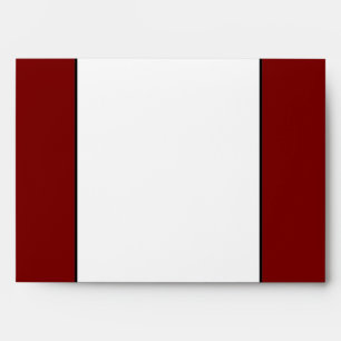 5x7 Envelope Option 3 Peacock Red Black White
