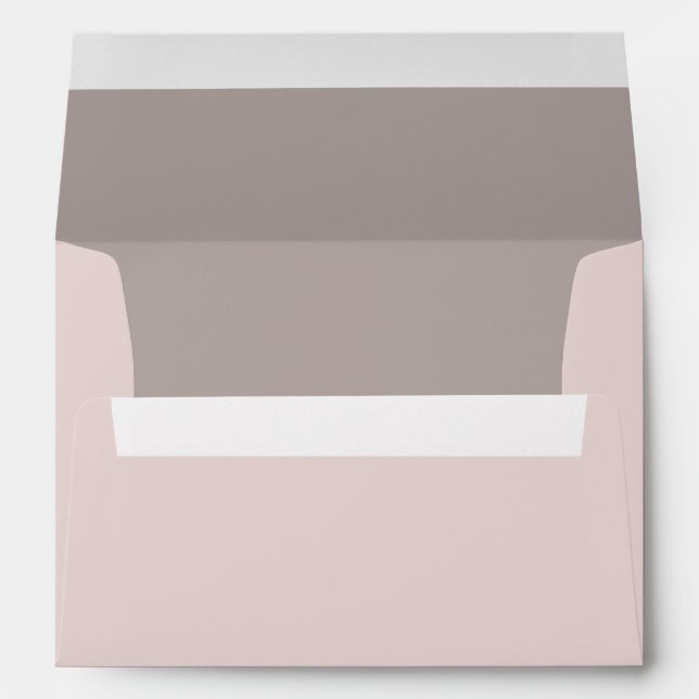 5x7  Envelope Option 3 Pink/Brown Floral Love Bird (Back (Bottom))