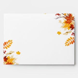 5x7 Envelope Option 4 Autumn Branch Leaves