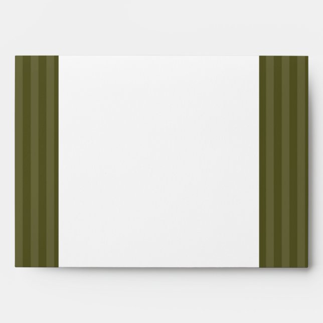 5x7  Envelope Option 4 Martini Olives Green Stripe (Front)