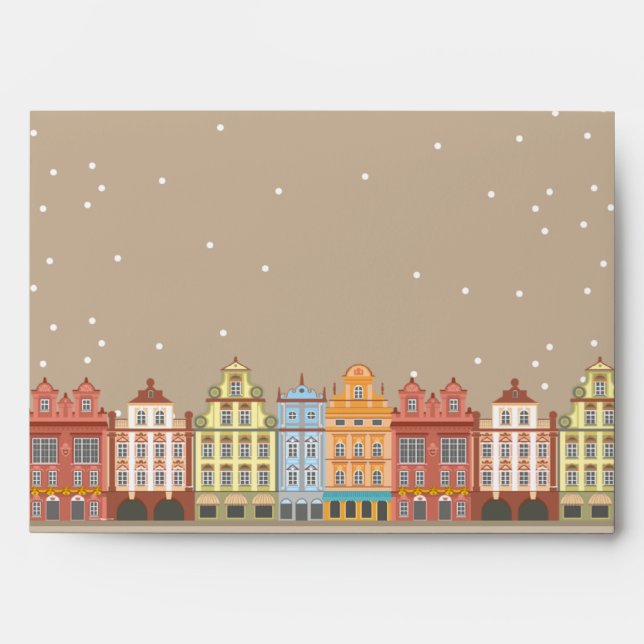 5x7  Envelope Option 4 Old Town Christmas (Front)