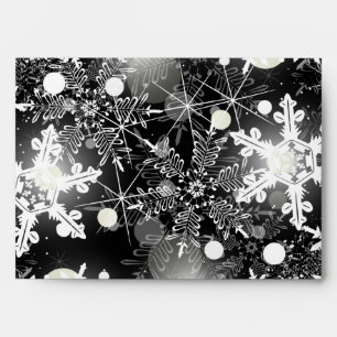 5x7 Envelope Option 4 Silver Christmas Blur