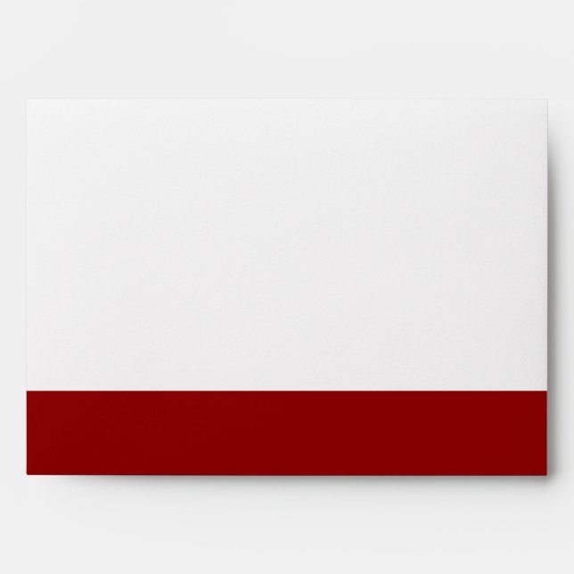 5x7  Envelope Option 5 Crimson Red Ornate Embellis (Front)