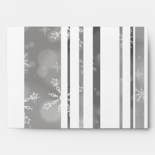 5x7 Envelope Option 5 Gray Snowflakes
